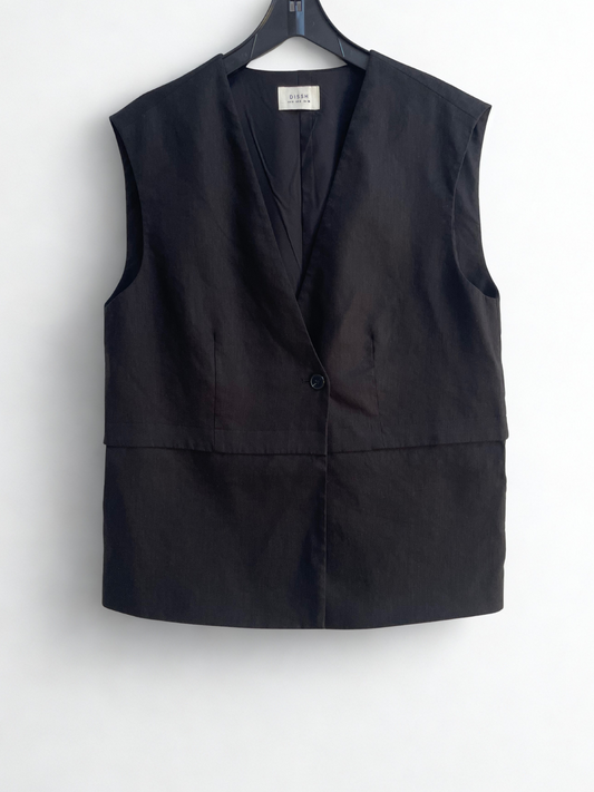 DISSH Taylor Black Vest, size 10