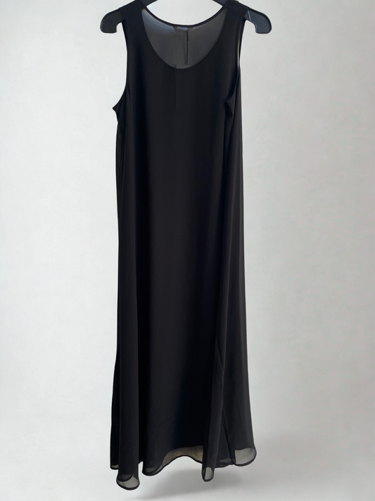 HUSH Lizzie Sheer Black Maxi Dress, Size S